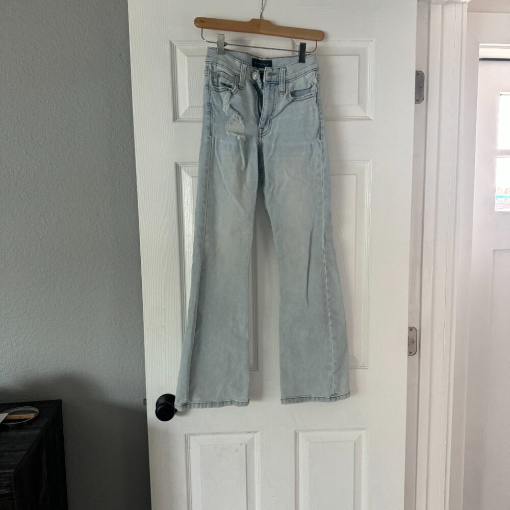 Aeropostale High Rise Flare Jeans, Size 000